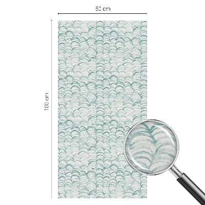 Witraż przyklejany na okno folia matowa Zielona fala