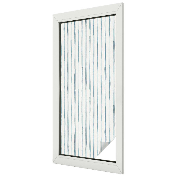 Folia mleczna na okno wzór witraż Pionowe pasy