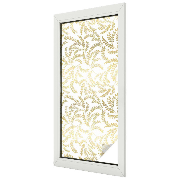 Witraż przyklejany na okno folia matowa Roślinny wzór