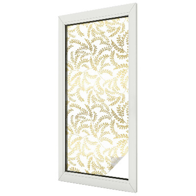 Witraż przyklejany na okno folia matowa Roślinny wzór