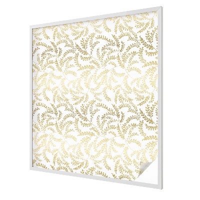 Witraż przyklejany na okno folia matowa Roślinny wzór