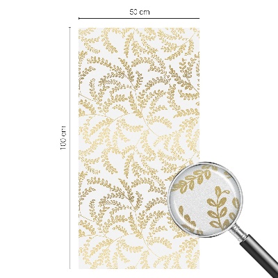 Witraż przyklejany na okno folia matowa Roślinny wzór