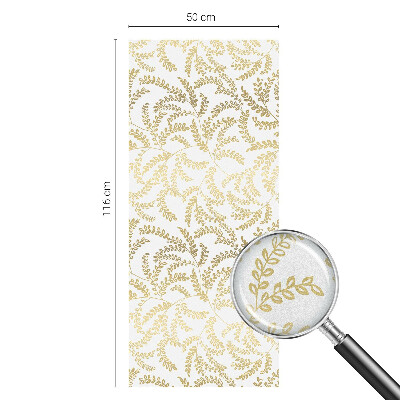 Witraż przyklejany na okno folia matowa Roślinny wzór