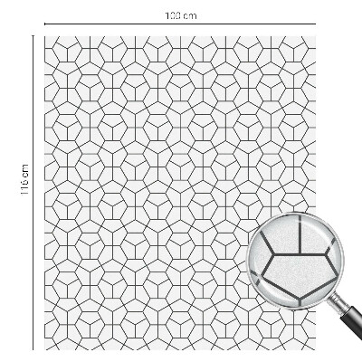 Folia okienna dekoracyjna witraż Geometryczne kostki
