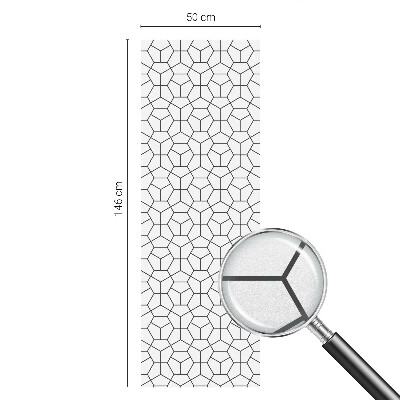 Folia okienna dekoracyjna witraż Geometryczne kostki