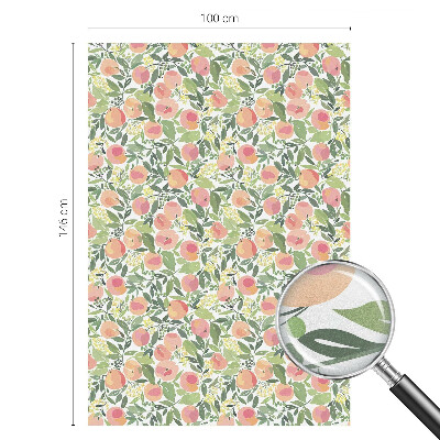 Folia mleczna na okno wzór witraż Owocowy wzór