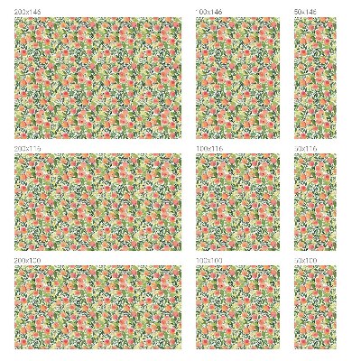 Folia mleczna na okno wzór witraż Owocowy wzór