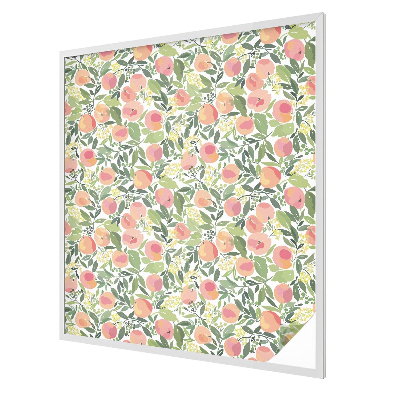 Folia mleczna na okno wzór witraż Owocowy wzór