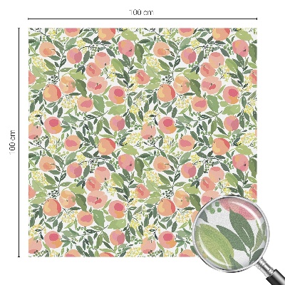 Folia mleczna na okno wzór witraż Owocowy wzór