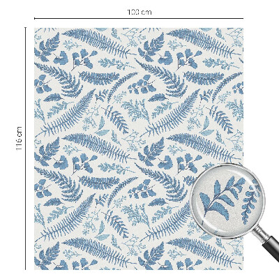 Naklejka witraż na szybę mleczna Botaniczny wzór