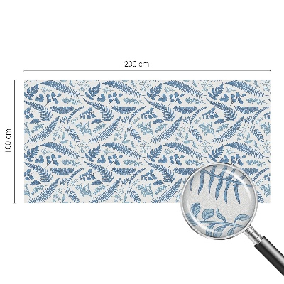 Naklejka witraż na szybę mleczna Botaniczny wzór