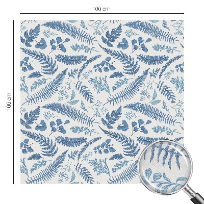 Naklejka witraż na szybę mleczna Botaniczny wzór