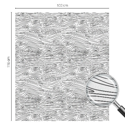 Folia okienna dekoracyjna witraż Linie drewna