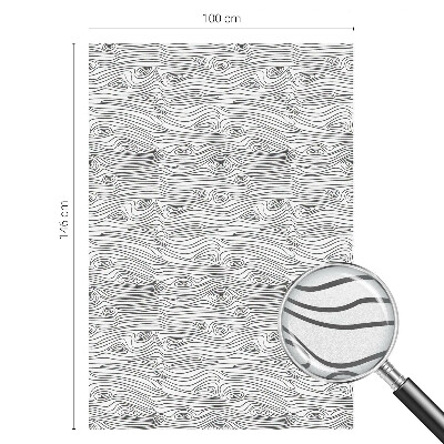 Folia okienna dekoracyjna witraż Linie drewna