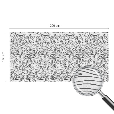 Folia okienna dekoracyjna witraż Linie drewna