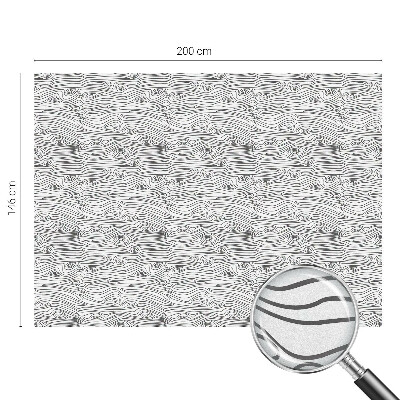 Folia okienna dekoracyjna witraż Linie drewna