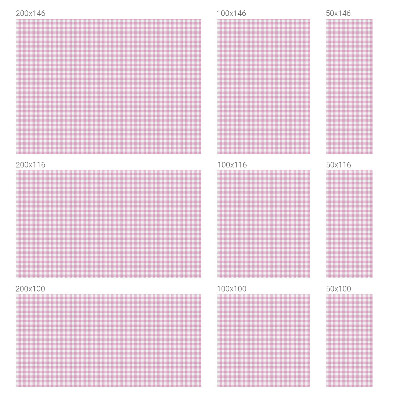 Witraż przyklejany na okno folia matowa Pastelowa kratka