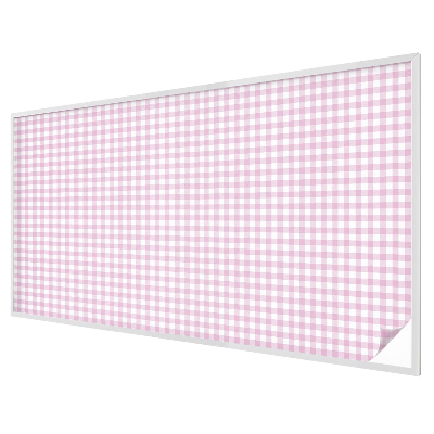 Witraż przyklejany na okno folia matowa Pastelowa kratka