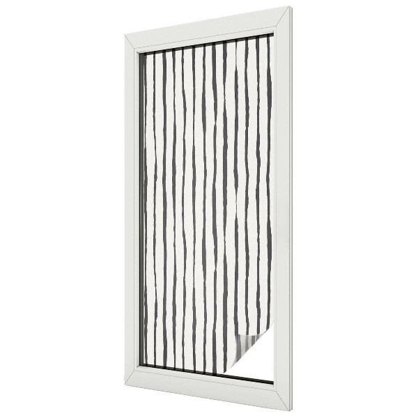 Folia mleczna na okno wzór witraż Pionowe pasy