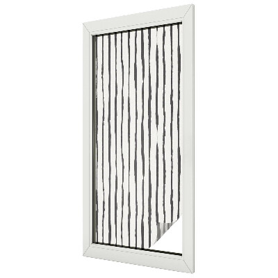 Folia mleczna na okno wzór witraż Pionowe pasy