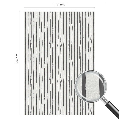 Folia mleczna na okno wzór witraż Pionowe pasy