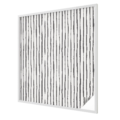 Folia mleczna na okno wzór witraż Pionowe pasy