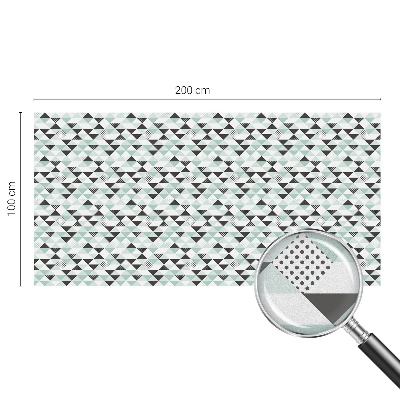 Naklejka witraż na szybę mleczna Trójkątne wzory