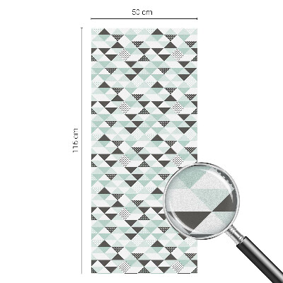 Naklejka witraż na szybę mleczna Trójkątne wzory