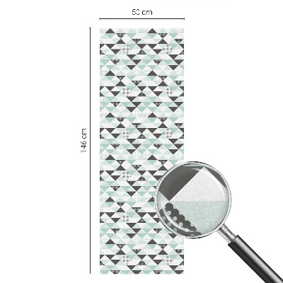 Naklejka witraż na szybę mleczna Trójkątne wzory