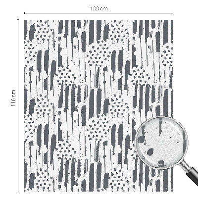 Folia okienna dekoracyjna witraż Pasy i kropki