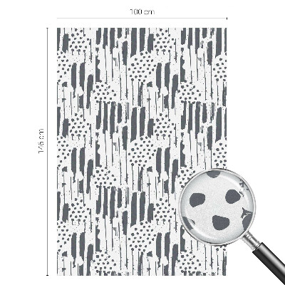 Folia okienna dekoracyjna witraż Pasy i kropki