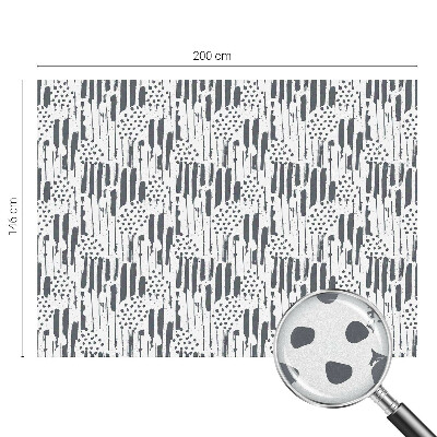 Folia okienna dekoracyjna witraż Pasy i kropki