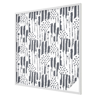 Folia okienna dekoracyjna witraż Pasy i kropki