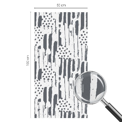 Folia okienna dekoracyjna witraż Pasy i kropki