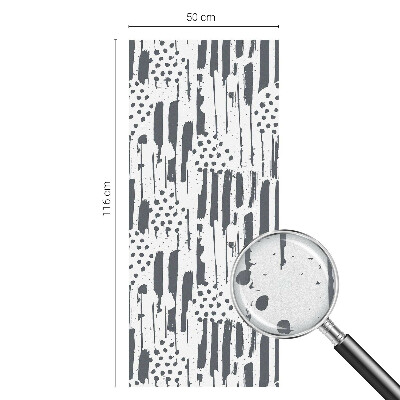 Folia okienna dekoracyjna witraż Pasy i kropki