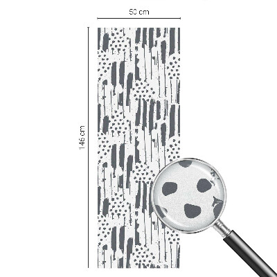 Folia okienna dekoracyjna witraż Pasy i kropki