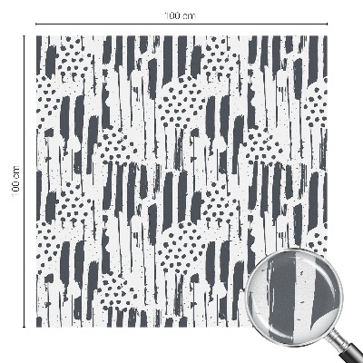 Folia okienna dekoracyjna witraż Pasy i kropki