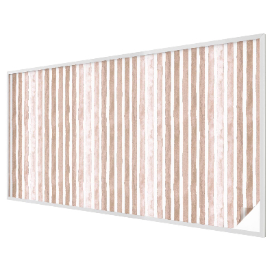 Folia mleczna na okno wzór witraż Brązowe pasy