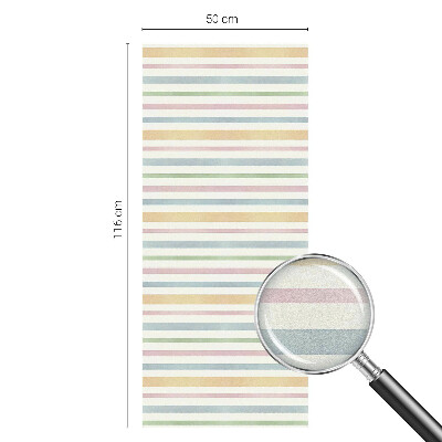 Witraż przyklejany na okno folia matowa Pastelowe paski