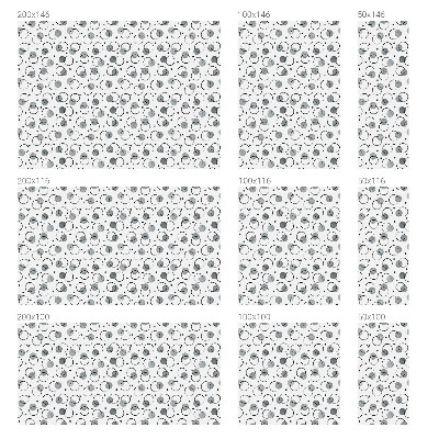 Witraż przyklejany na okno folia matowa Szare koła