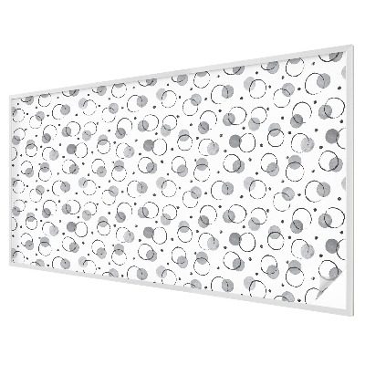 Witraż przyklejany na okno folia matowa Szare koła