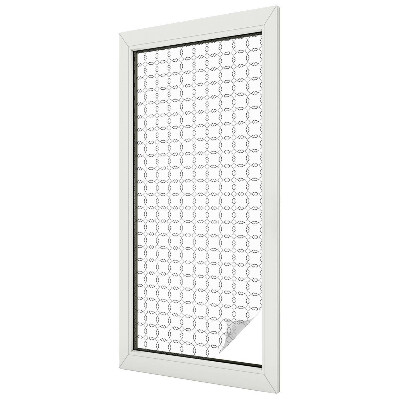 Naklejka witraż na szybę mleczna Geometryczne linie