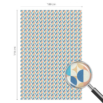 Folia okienna dekoracyjna witraż Geometryczna symetria
