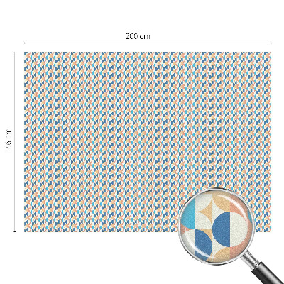 Folia okienna dekoracyjna witraż Geometryczna symetria