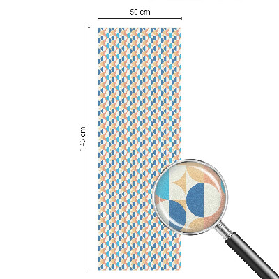 Folia okienna dekoracyjna witraż Geometryczna symetria