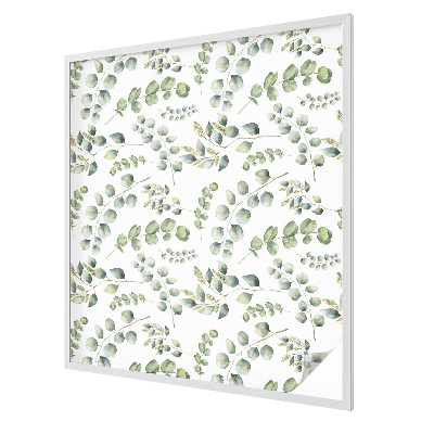 Witraż przyklejany na okno folia matowa Liście botaniczne