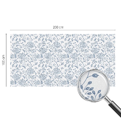 Naklejka witraż na szybę mleczna Roślinny motyw