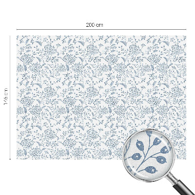 Naklejka witraż na szybę mleczna Roślinny motyw