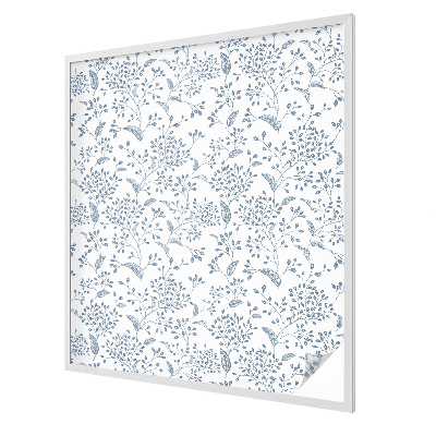 Naklejka witraż na szybę mleczna Roślinny motyw