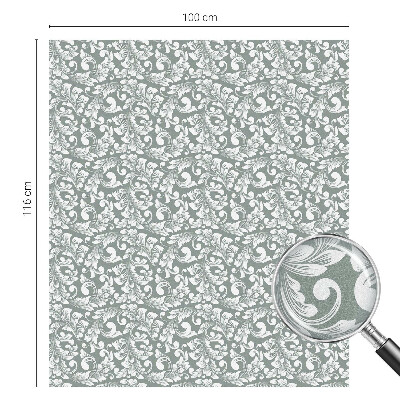 Folia okienna dekoracyjna witraż Liściasta elegancja